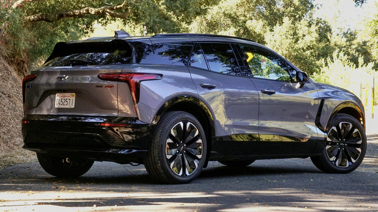 Chevrolet Blazer EV rear 3/4 parked