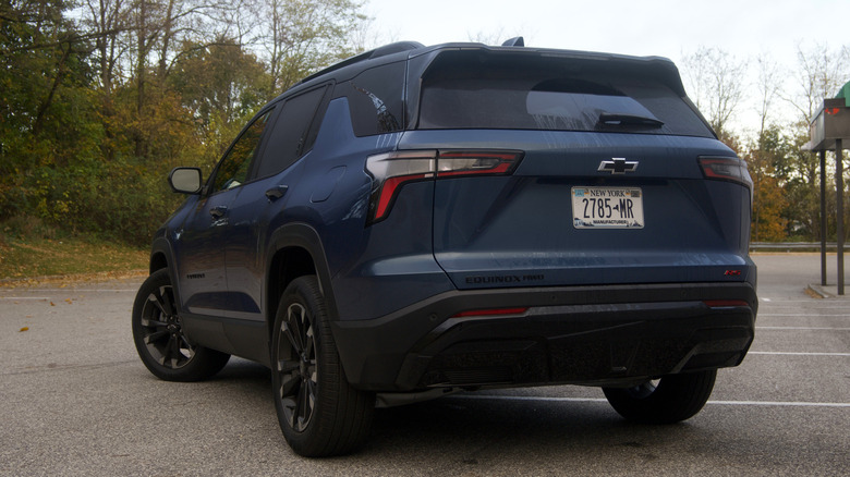 Rear 3/4 view of Chevy Equinox