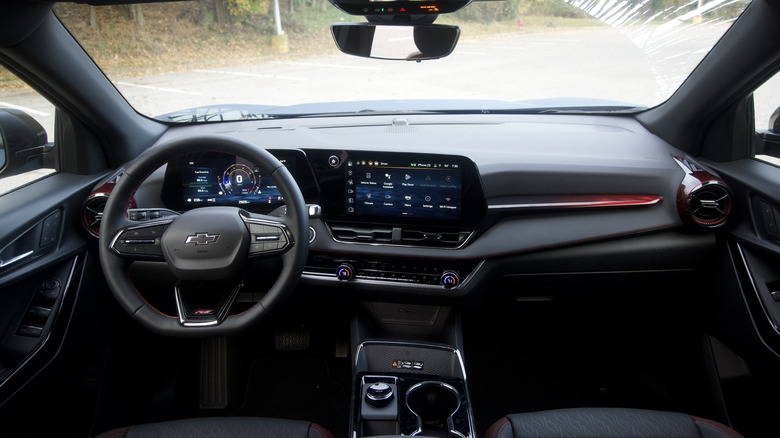 Interior and dashboard of Chevy Equinox