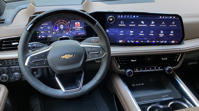 Dashboard of the 2025 Chevrolet Tahoe