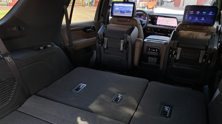 2025 Chevrolet Tahoe with rear seats folded