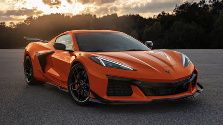 orange 2025 Corvette Z06