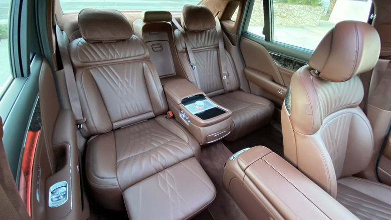 2025 Genesis G90 E-Supercharger rear seat