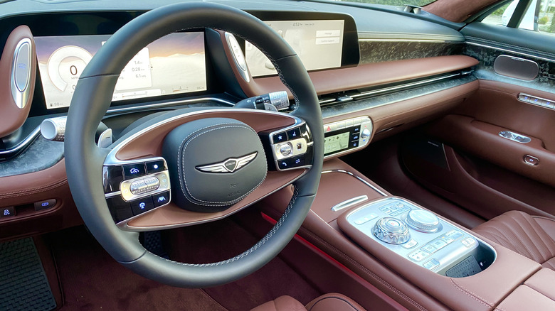 2025 Genesis G90 E-Supercharger dashboard