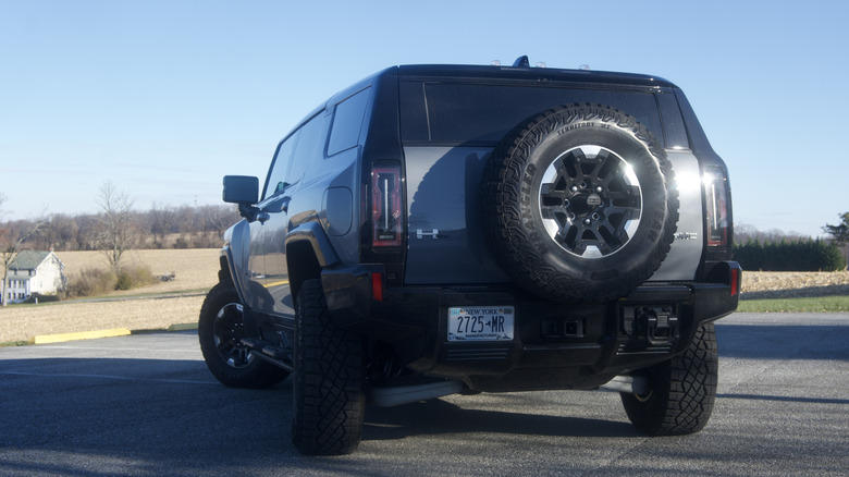 Rear of Hummer EV