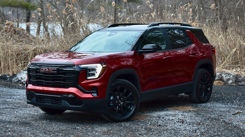 2025 GMC Terrain front three quarter view.