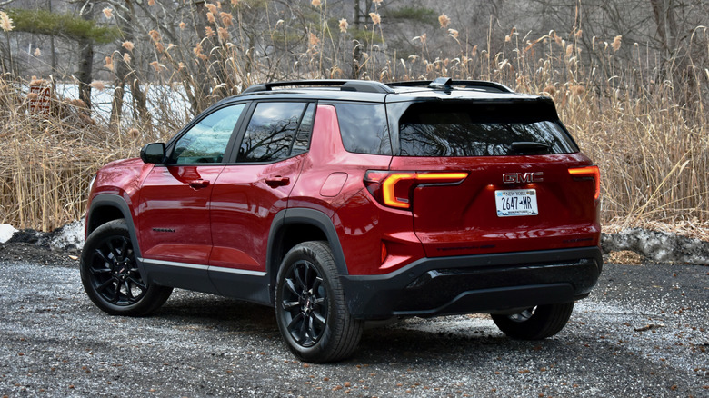 2025 GMC Terrain rear quarter view.