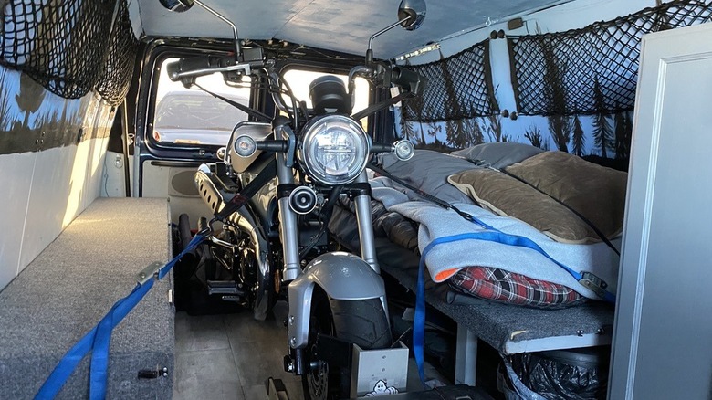 2025 Honda Dax 125 inside a van