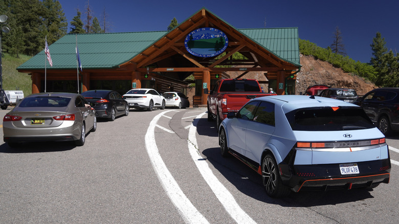 2025 Hyundai Ioniq 5 N at the Pikes Peak toll booth