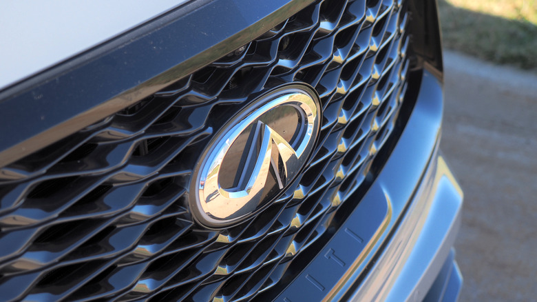 Infiniti logo on grille