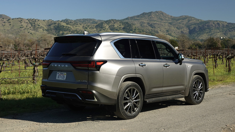 2025 Lexus LX 700h F Sport Handling package on a vineyard