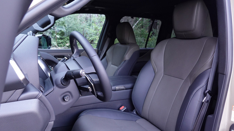 2025 Lexus LX 700h Overtrail front seats detail