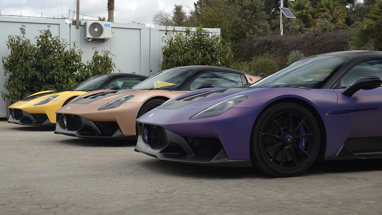 2025 Maserati GT2 Stradale road cars lined up