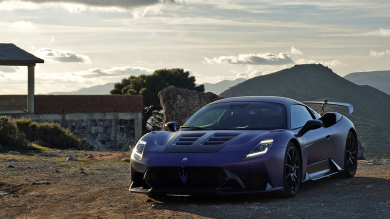 2025 Maserati GT2 Stradale front three-quarters in Spain