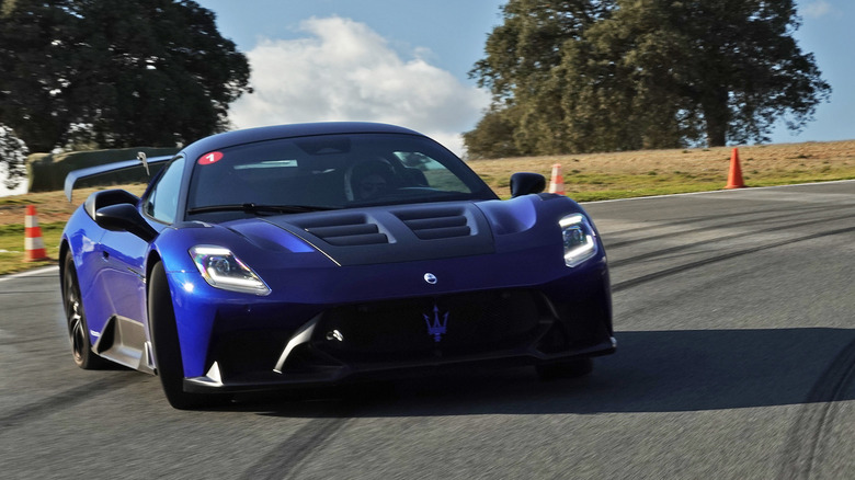 2025 Maserati GT2 Stradale drifting at Ascari Circuit