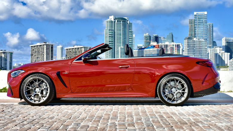 2025 Mercedes-AMG CLE 53 Cabriolet profile view.