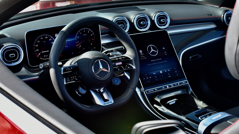 2025 Mercedes-AMG CLE Cabriolet interior.