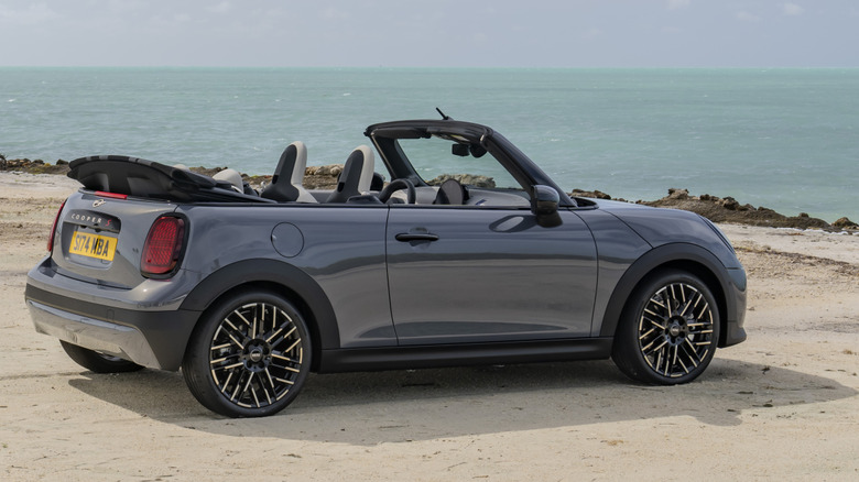 2025 MINI Convertible at the beach