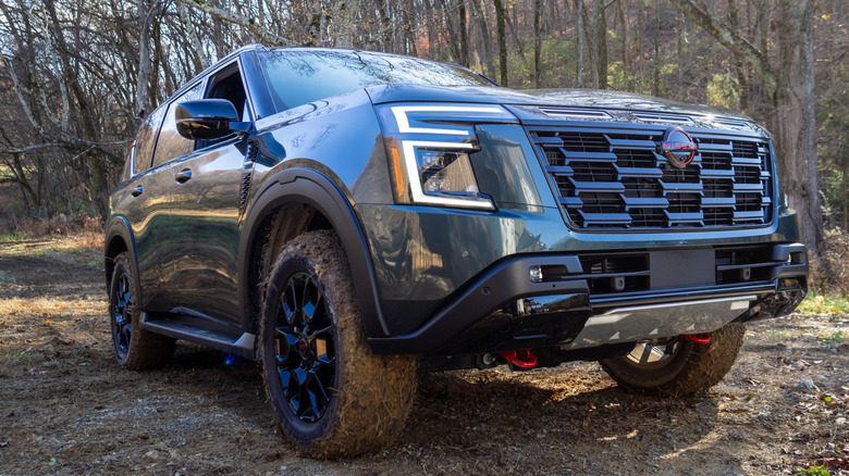 2025 Nissan Armada PRO-4X parked on the trail