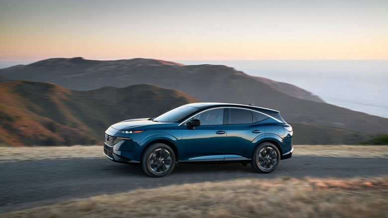 2025 Nissan Murano driving along the mountains