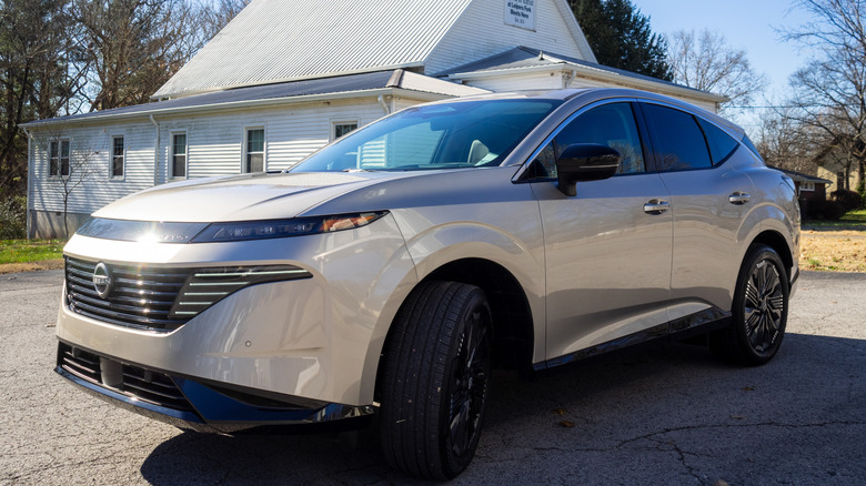 2025 Nissan Murano parked near a church