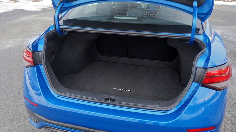 2025 Nissan Sentra open trunk