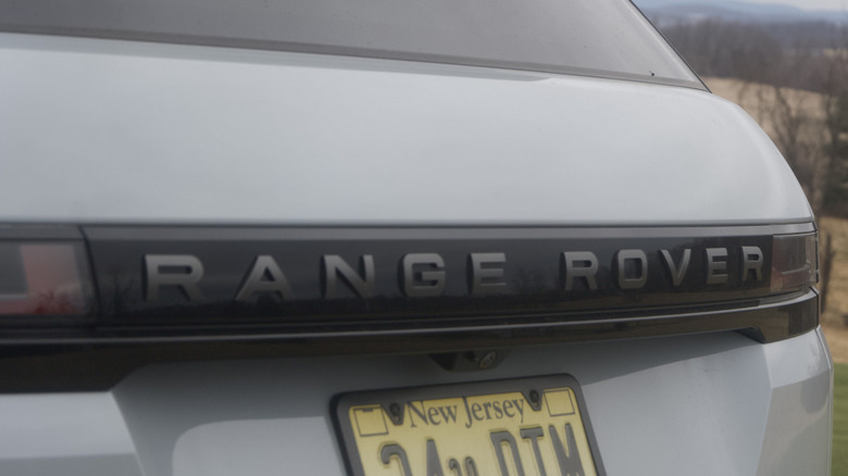 Range Rover rear hatch badge