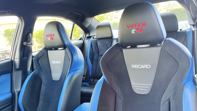 2025 Subaru WRX tS Recaro seats