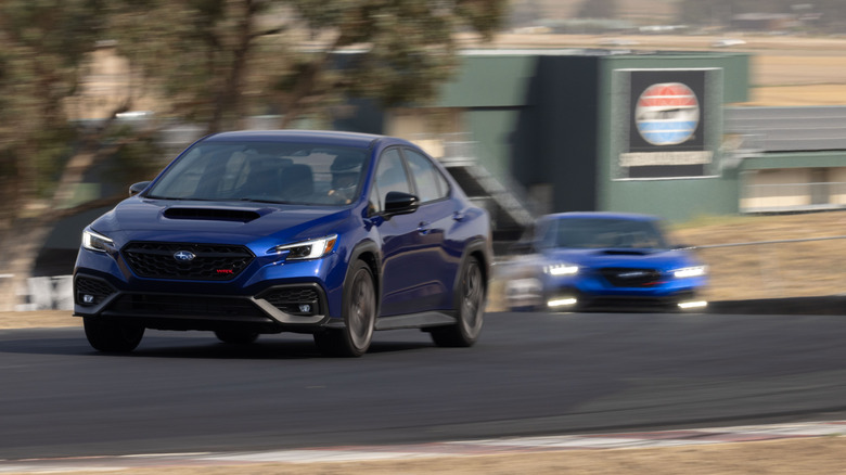 2025 Subaru WRX tS on track