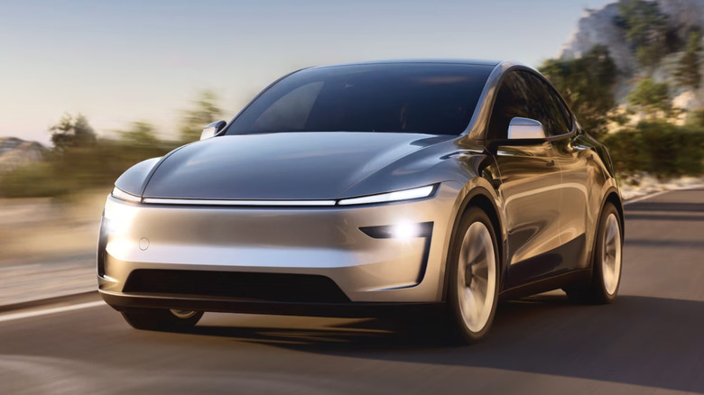 Front profile of the new Tesla Model Y