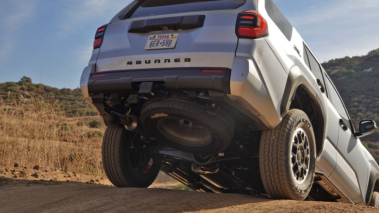 2025 Toyota 4Runner TRD Off-Road rear end in the air