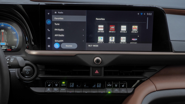 2025 Toyota Crown Signia Limited infotainment touchscreen