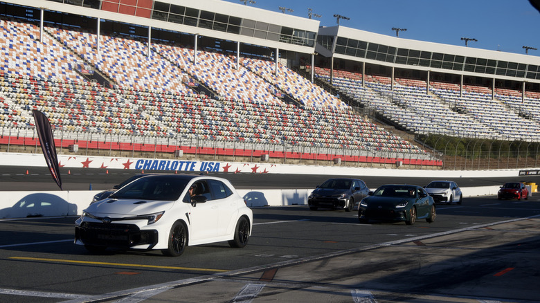 GR Corolla starting grid