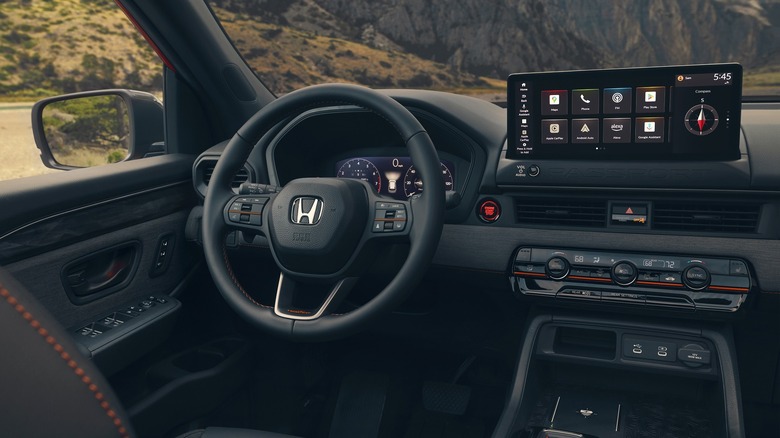 The redesigned interiors of the 2026 Honda Passport SUV