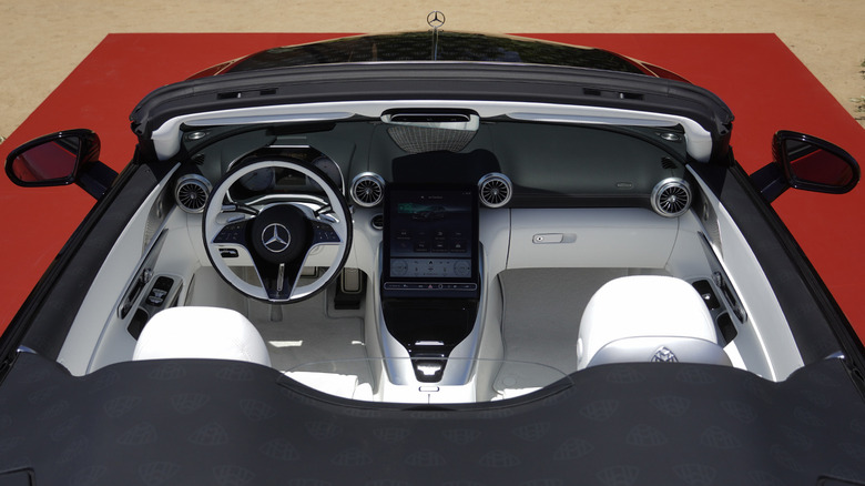 2026 Mercedes-Maybach SL 680 Monogram Series cockpit detail