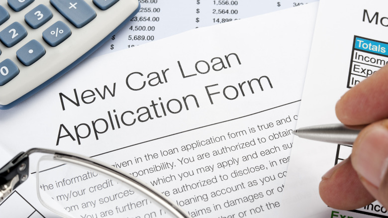 New car loan application