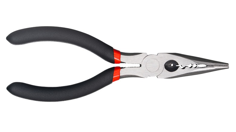 Pliers with rubber grip