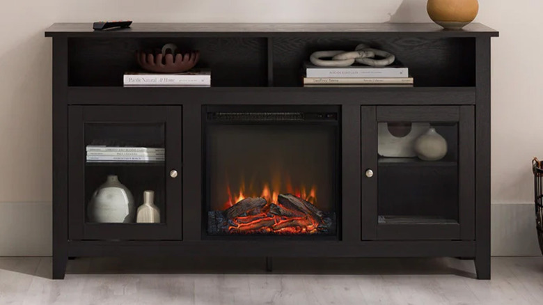 walker edison entertainment center fireplace