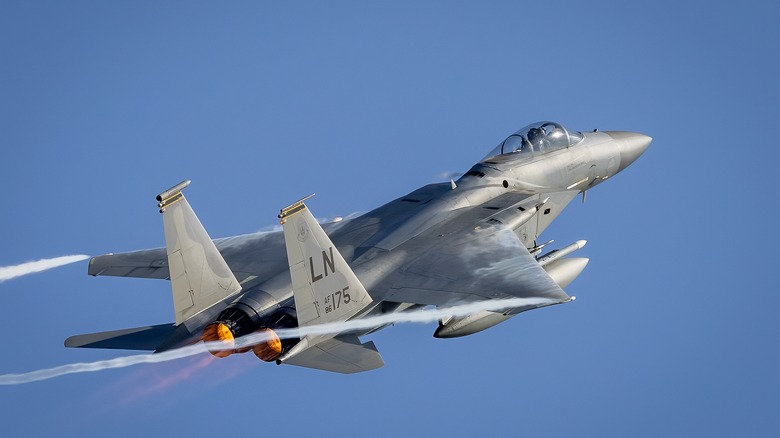 F-15 flying