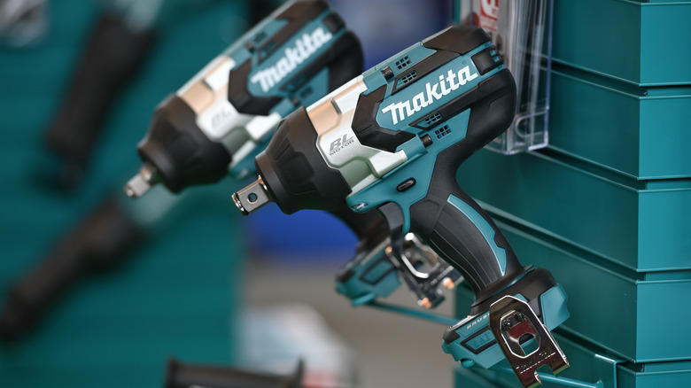 pair of makita power tools