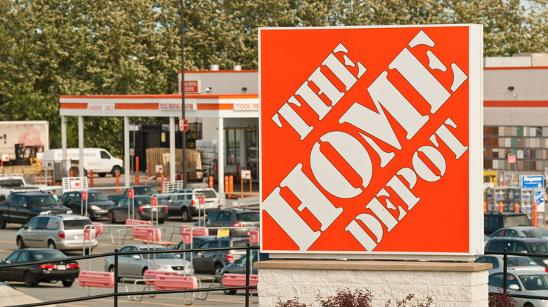 the home depot sign