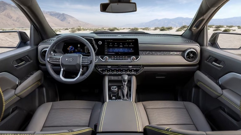 Interior view of a 2024 Chevrolet Colorado.