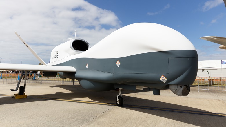 MQ-4C Triton military drone front view