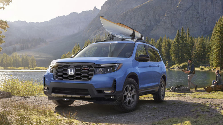 2025 Honda Passport TrailSport parked lake