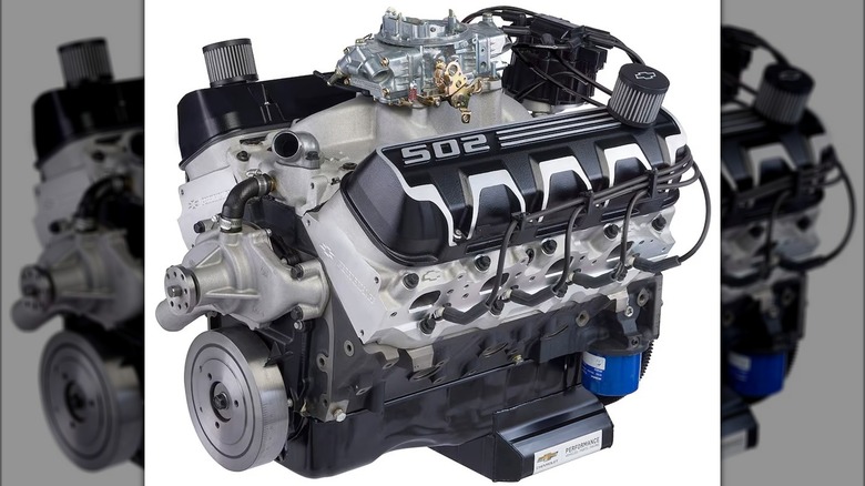 Chevrolet's SP502/605 Deluxe crate engine.