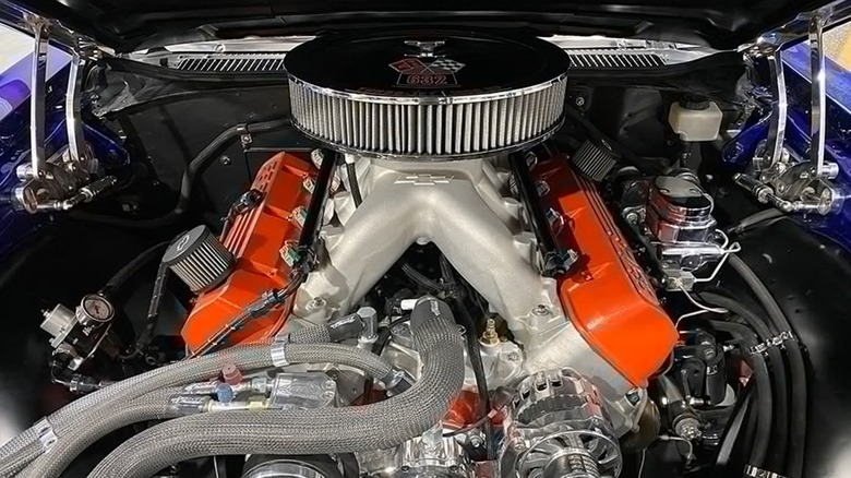 A Chevrolet ZZ632 installed in a 1969 Chevy Chevelle.