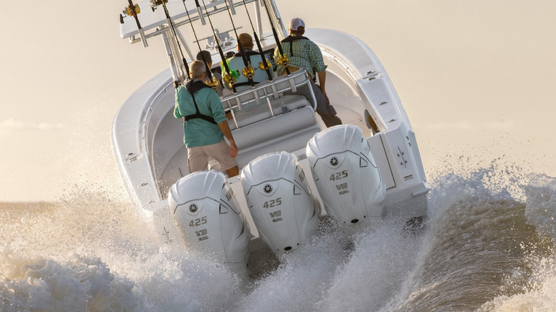 people riding on boat