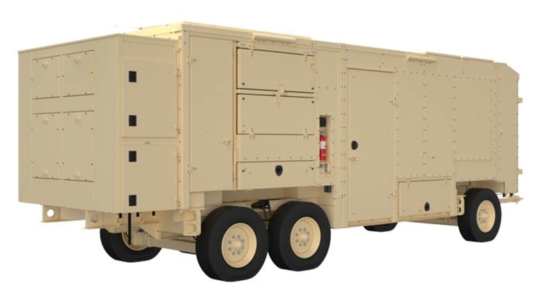 A DQBPU power generator is shown on wheels.