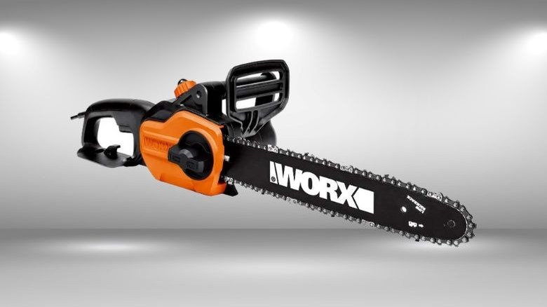 14-inch bar chainsaw with Worx logo