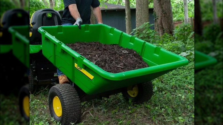 Tow-Behind Poly Utility Cart 10-Cubic Feet